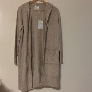 Armedangels light desert Mel hooded cardigan jumpe